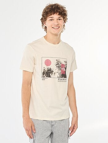 T-shirt stampata a maniche corte