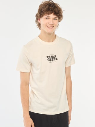T-shirt stampata a maniche corte