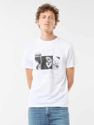 T-shirt stampata a maniche corte