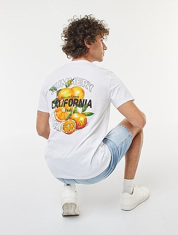 T-shirt stampata a maniche corte