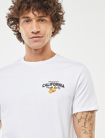 T-shirt stampata a maniche corte