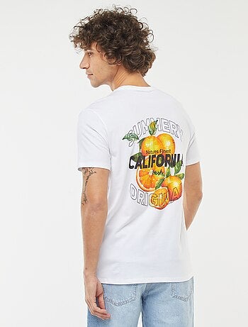 T-shirt stampata a maniche corte