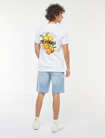 T-shirt stampata a maniche corte