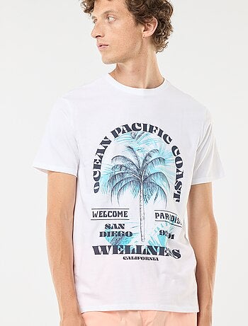 T-shirt stampata a maniche corte