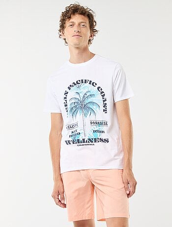 T-shirt stampata a maniche corte