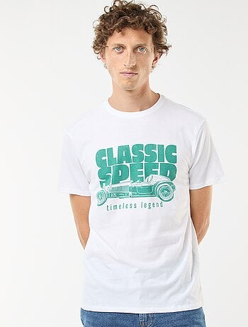 T-shirt stampata a maniche corte