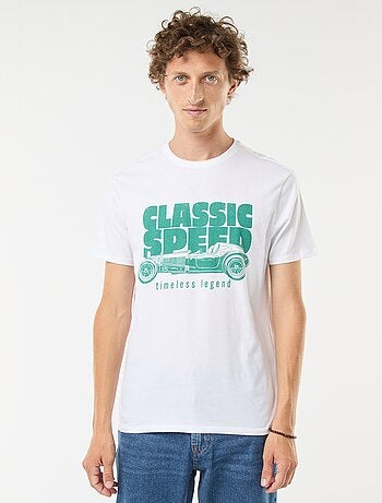 T-shirt stampata a maniche corte