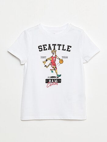 T-shirt stampata a maniche corte