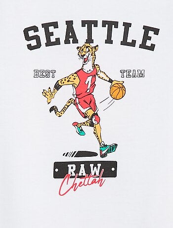 T-shirt stampata a maniche corte