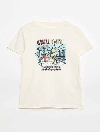 T-shirt stampata a maniche corte