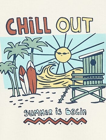 T-shirt stampata a maniche corte