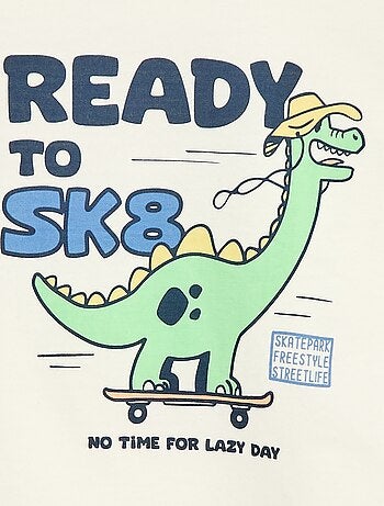 T-shirt stampata a maniche corte