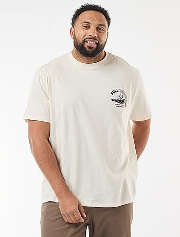 T-shirt stampata a maniche corte