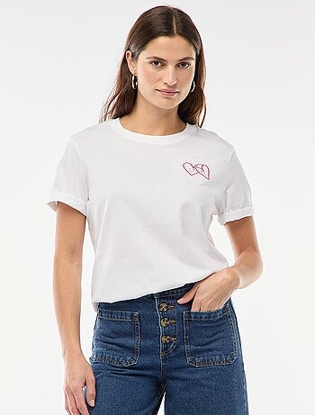 T-shirt stampata a maniche corte