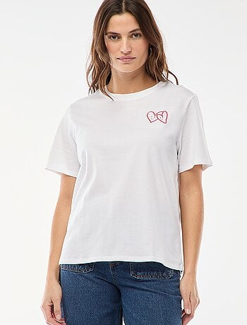 T-shirt stampata a maniche corte