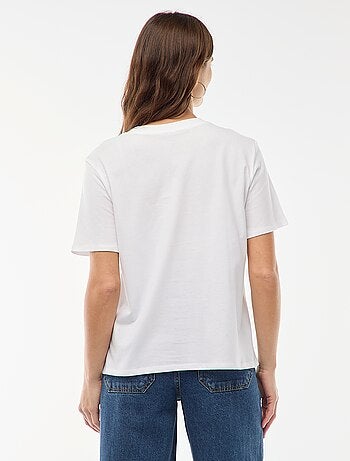 T-shirt stampata a maniche corte