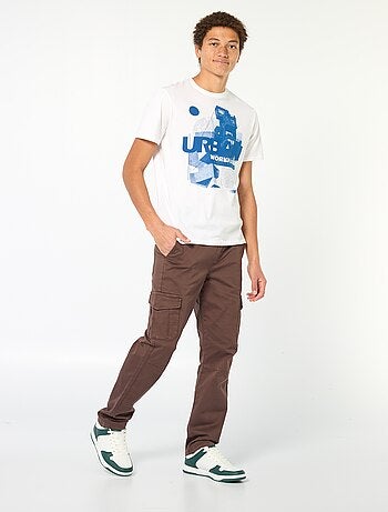 T-shirt stampata a maniche corte