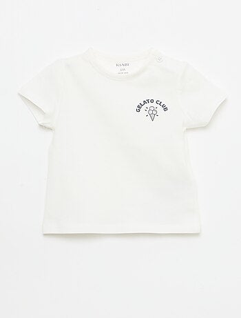 T-shirt stampata a maniche corte