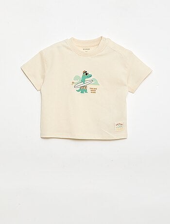 T-shirt stampata a maniche corte