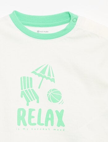 T-shirt stampata a maniche corte