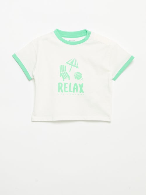 T-shirt stampata a maniche corte - Kiabi T-shirt stampata a maniche corte - Kiabi