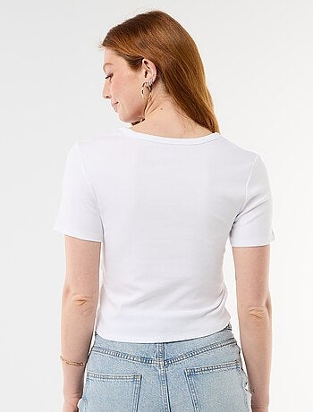 T-shirt stampata a maniche corte