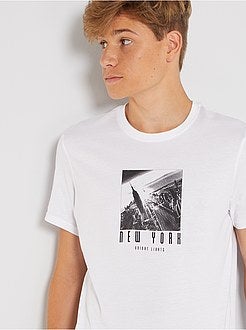 Ragazzo 10-18 anni - T-shirt stampata a maniche corte - Kiabi