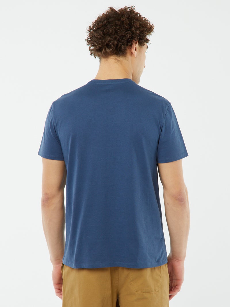 T-shirt stampata a maniche corte BLU - Kiabi