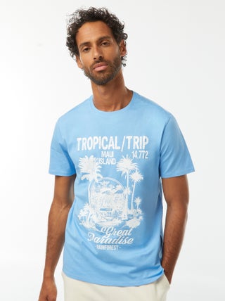 T-shirt stampata a maniche corte