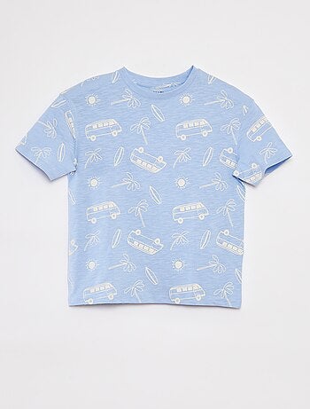 T-shirt stampata a maniche corte