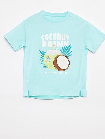 T-shirt stampata a maniche corte