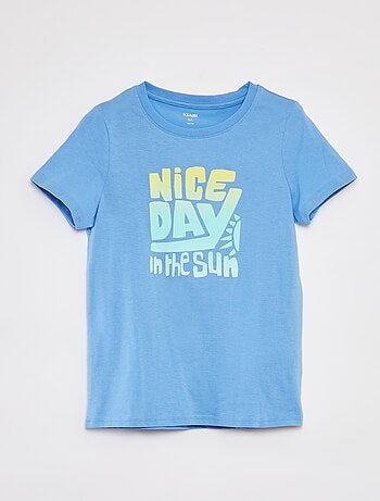 T-shirt stampata a maniche corte