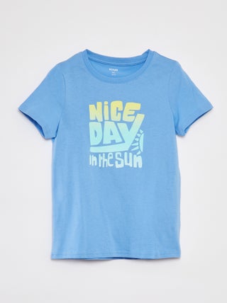 T-shirt stampata a maniche corte