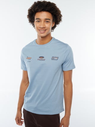 T-shirt stampata a maniche corte