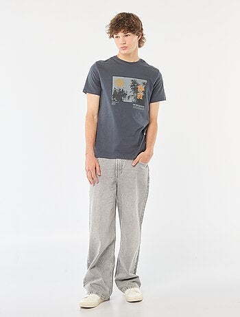 T-shirt stampata a maniche corte