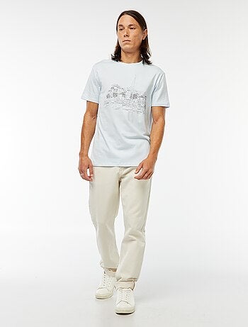 T-shirt stampata a maniche corte