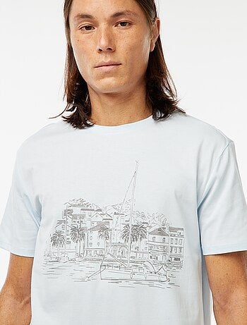 T-shirt stampata a maniche corte