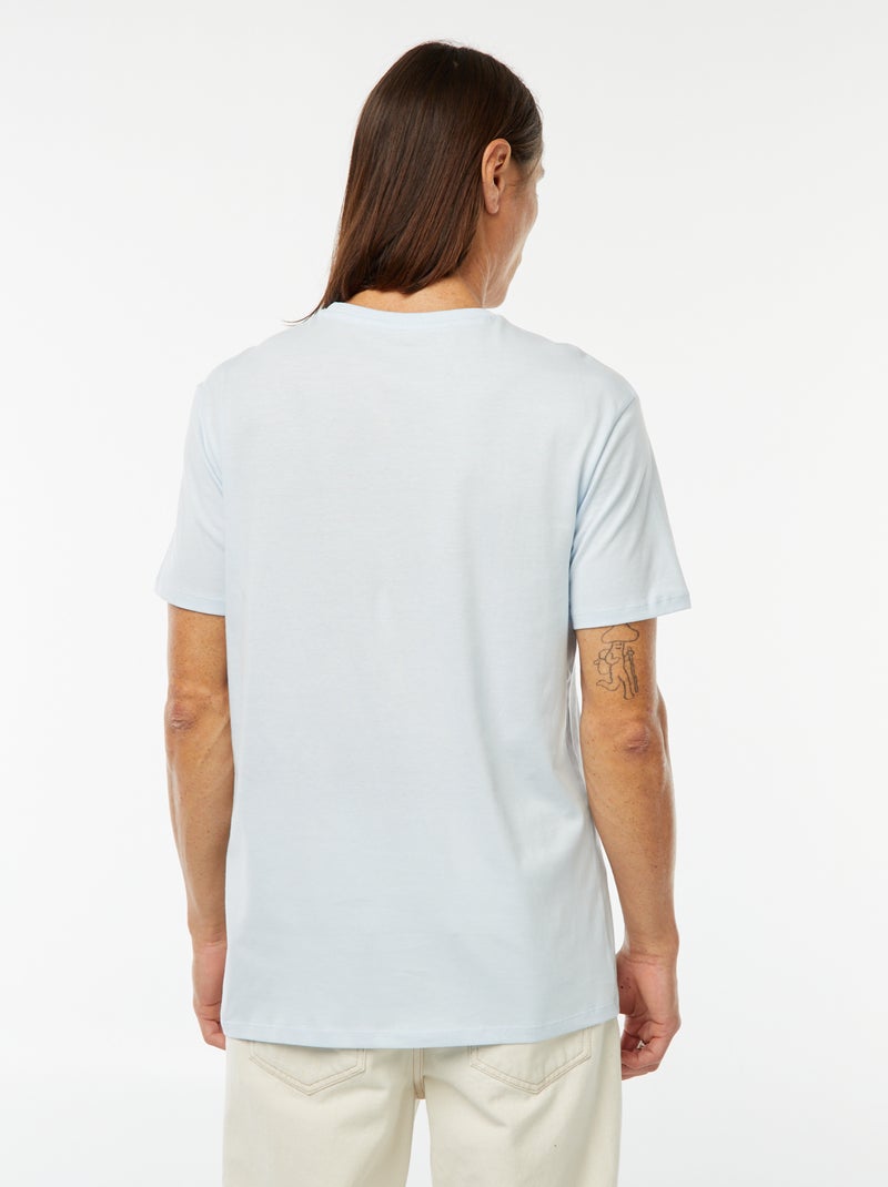 T-shirt stampata a maniche corte Blu - Kiabi
