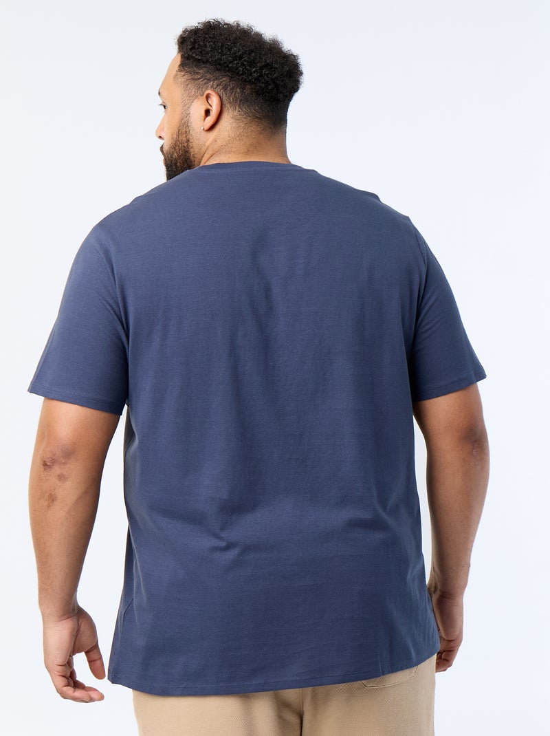 T-shirt stampata a maniche corte Blu - Kiabi