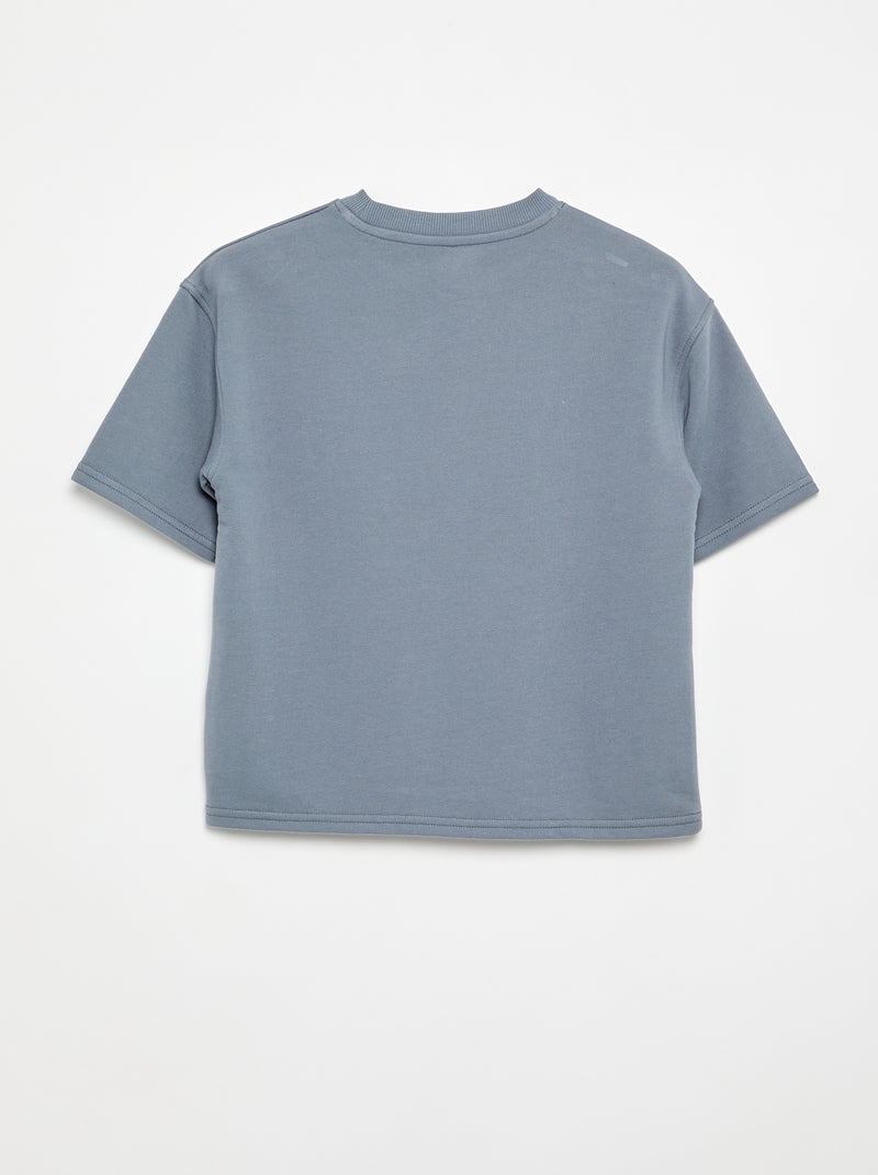 T-shirt stampata a maniche corte Blu - Kiabi