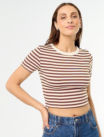 T-shirt stampata a maniche corte con motivo