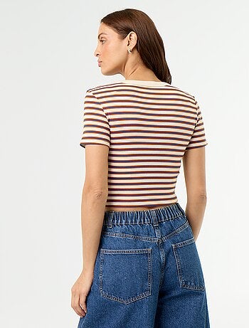 T-shirt stampata a maniche corte con motivo