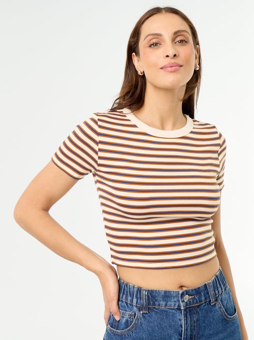 T-shirt stampata a maniche corte con motivo - Kiabi T-shirt stampata a maniche corte con motivo - Kiabi