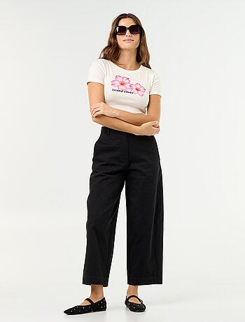 T-shirt stampata a maniche corte con motivo