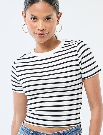 T-shirt stampata a maniche corte con motivo