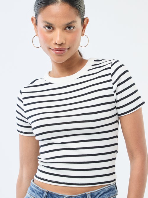 T-shirt stampata a maniche corte con motivo - Kiabi