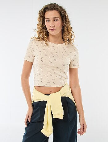 T-shirt stampata a maniche corte con motivo