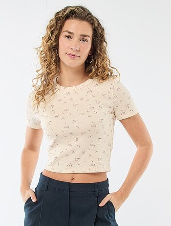 T-shirt stampata a maniche corte con motivo