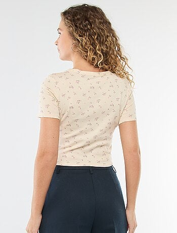 T-shirt stampata a maniche corte con motivo