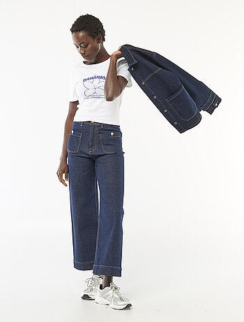 T-shirt stampata a maniche corte con motivo